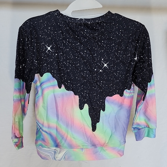 SHEIN Black and White Starry Top - Picture 4 of 6